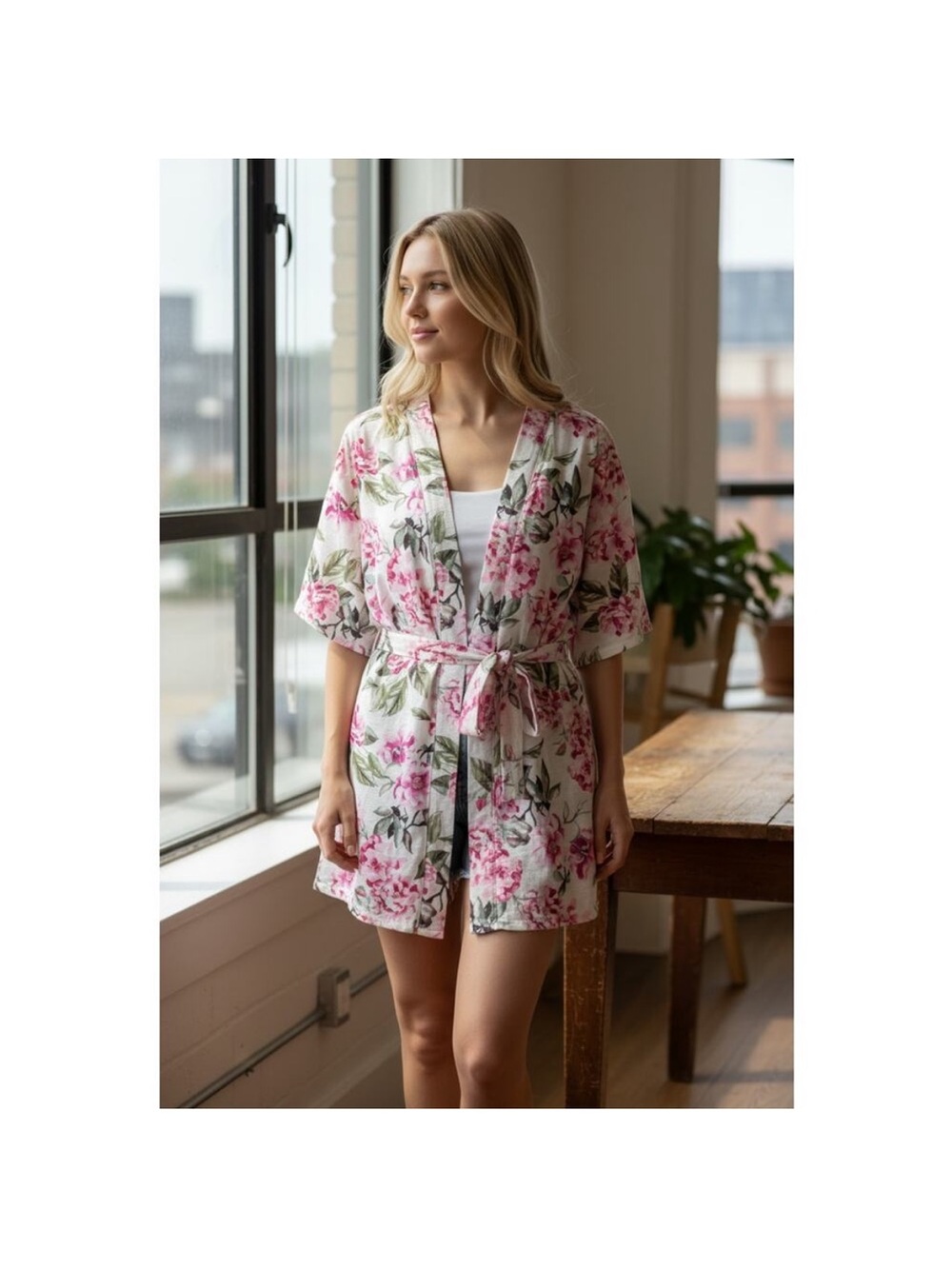 Show Me Your MuMu Pink Floral Short Robe